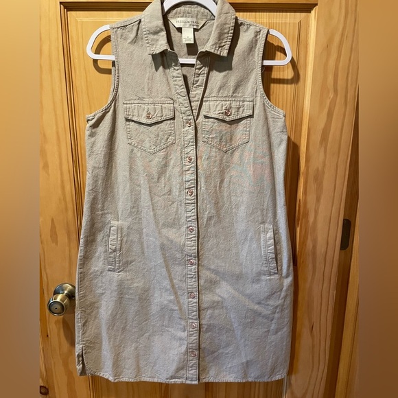 Freedom Trail by kyodan dress with pockets tan size M used/great condition - Picture 1 of 6